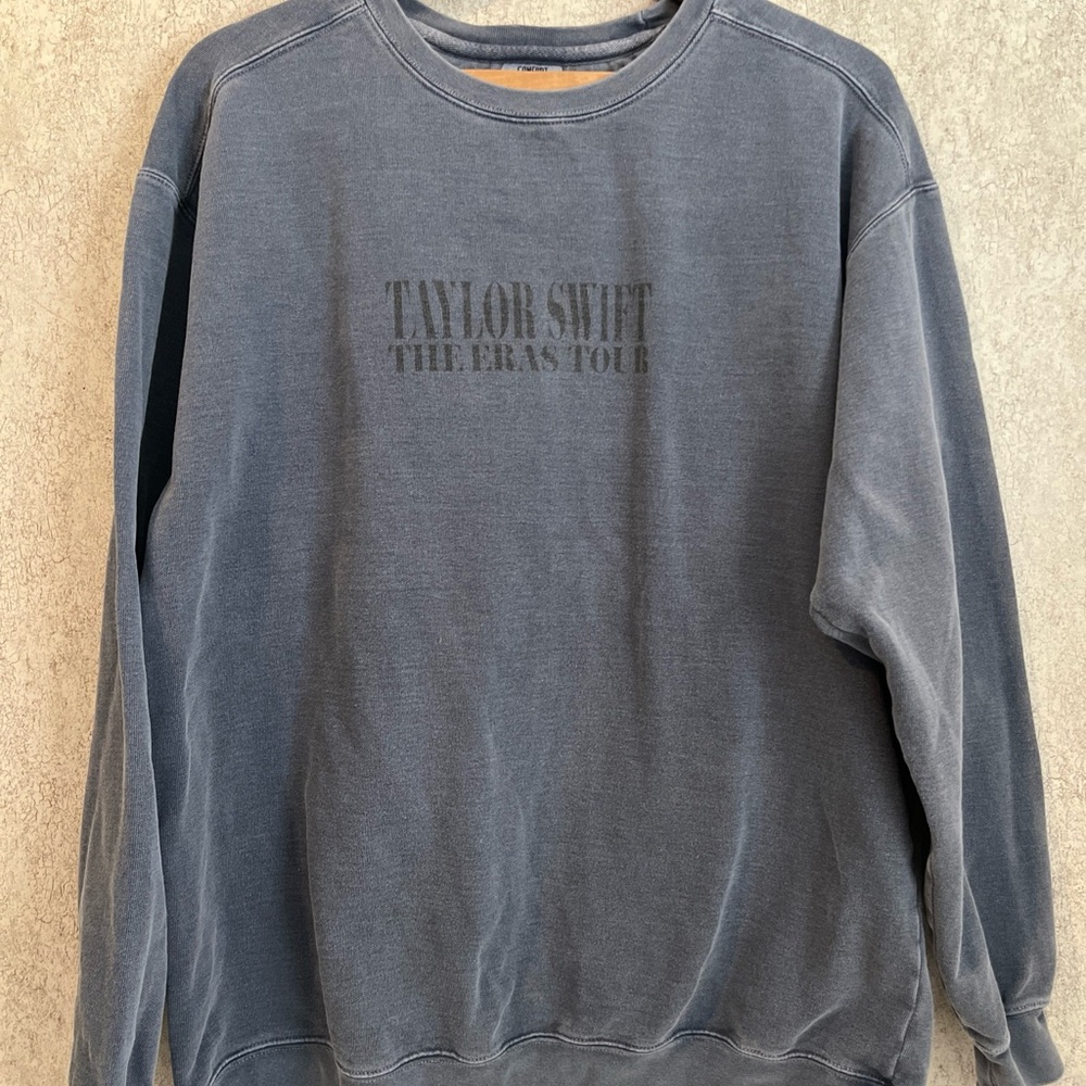 Taylor Swift Charcoal Gray Crewneck Sweatshirt